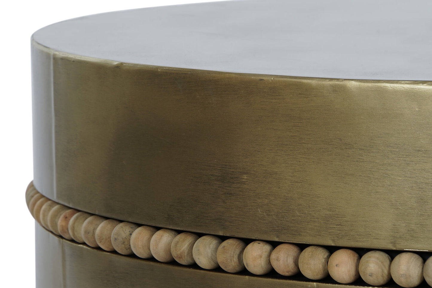 MESITA AUXILIAR METAL 76X76X39 DORADO