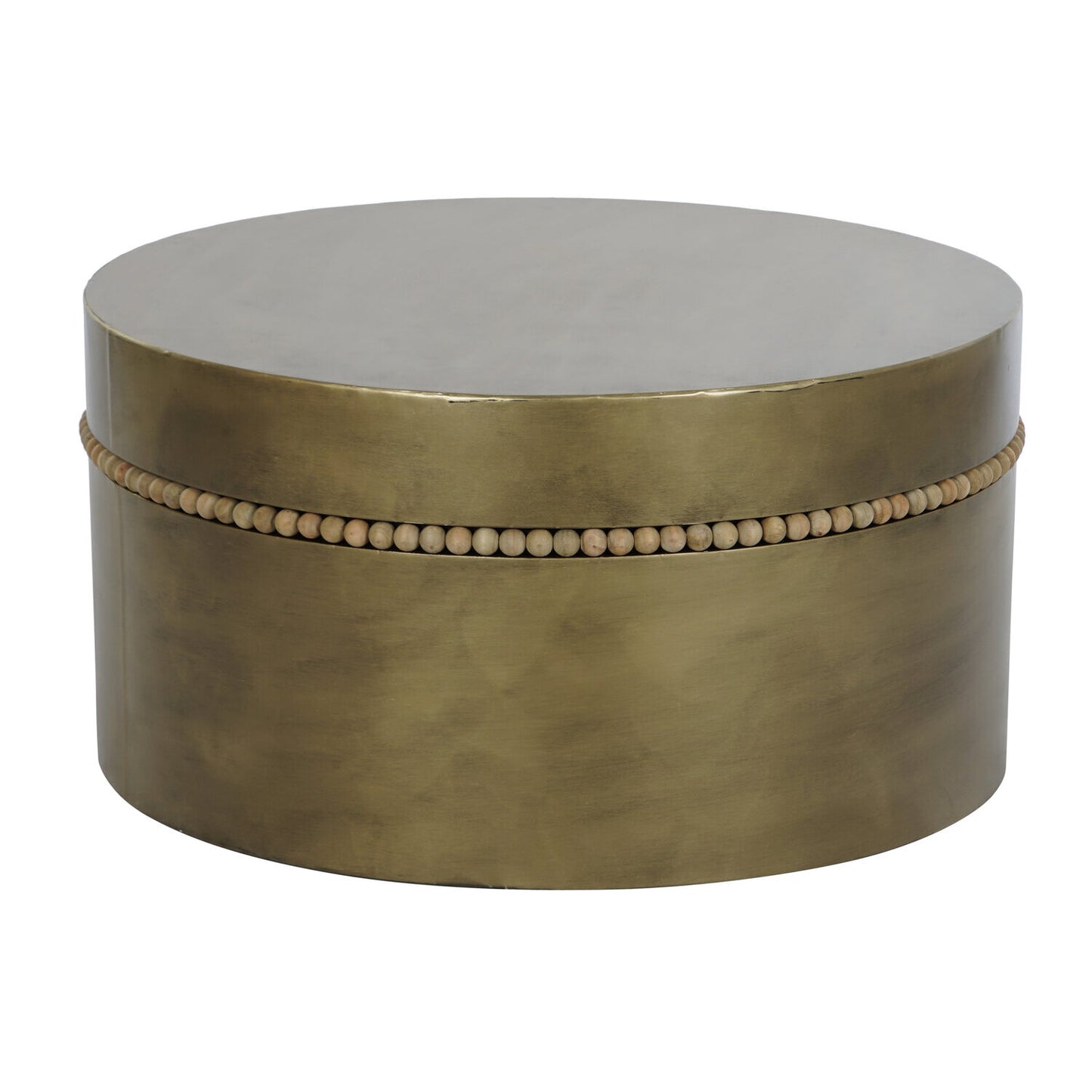 MESITA AUXILIAR METAL 76X76X39 DORADO