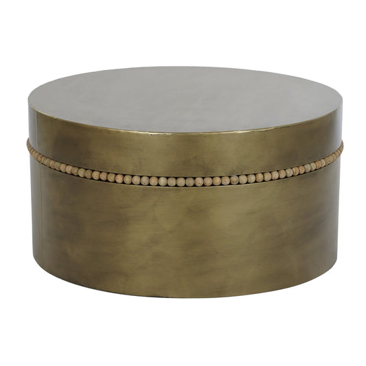 MESITA AUXILIAR METAL 76X76X39 DORADO