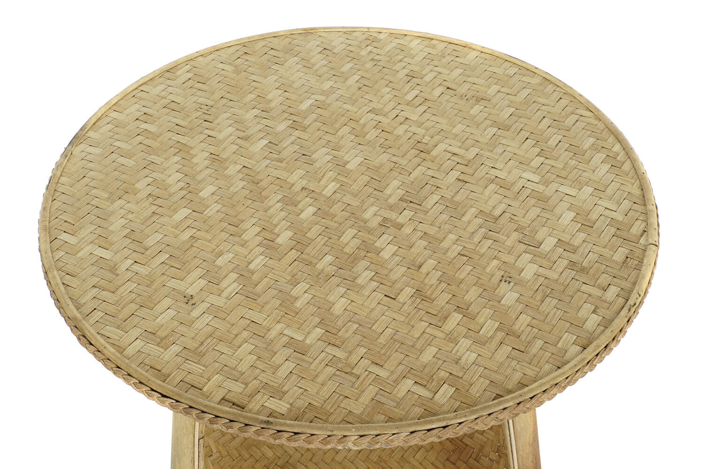 MESITA AUXILIAR BAMBU RATAN 61X61X49 NATURAL