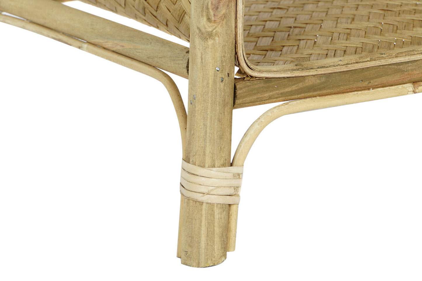 MESITA AUXILIAR BAMBU RATAN 61X61X49 NATURAL