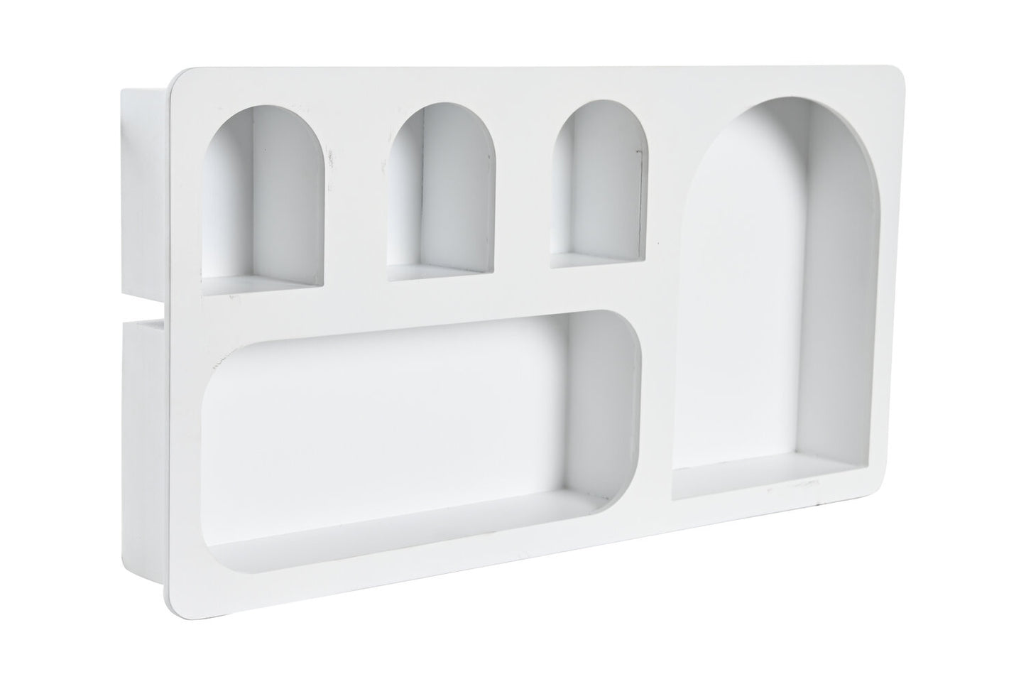 ESTANTERIA PARED MDF 59X7X29 ARCOS BLANCO