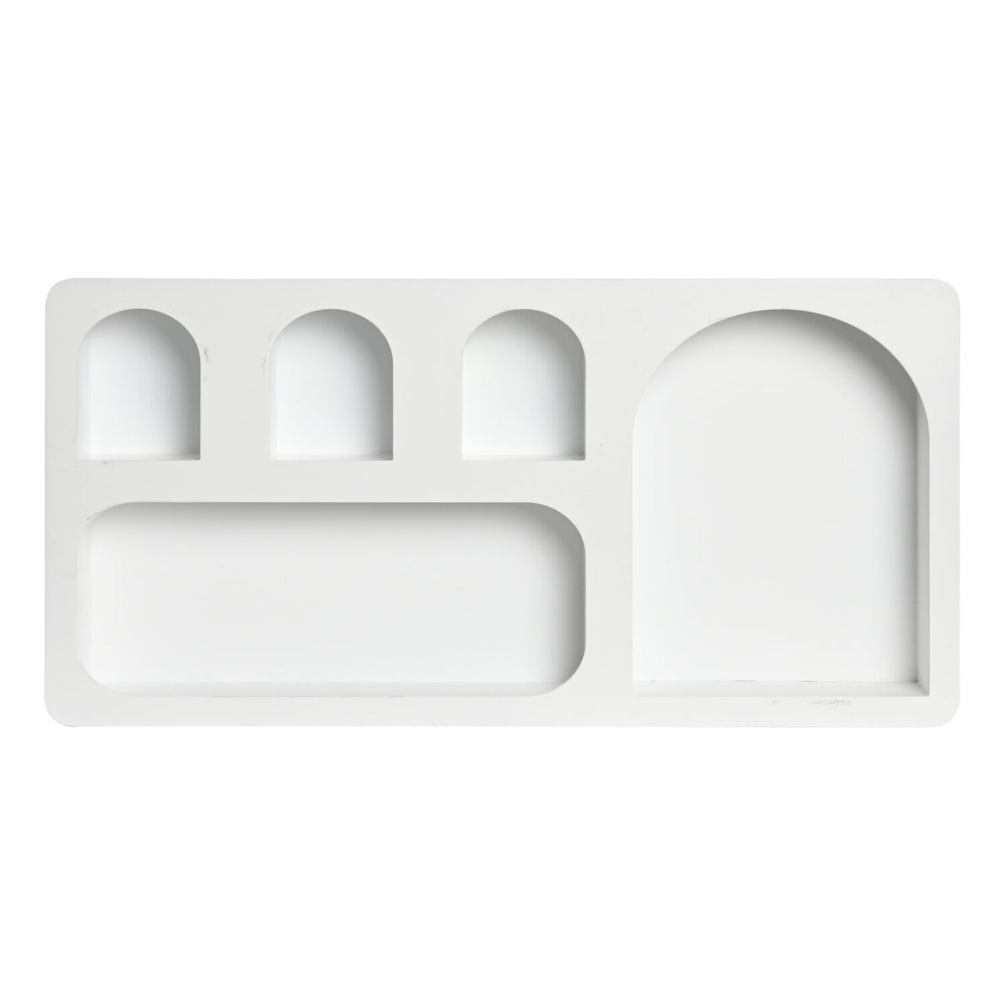 ESTANTERIA PARED MDF 59X7X29 ARCOS BLANCO