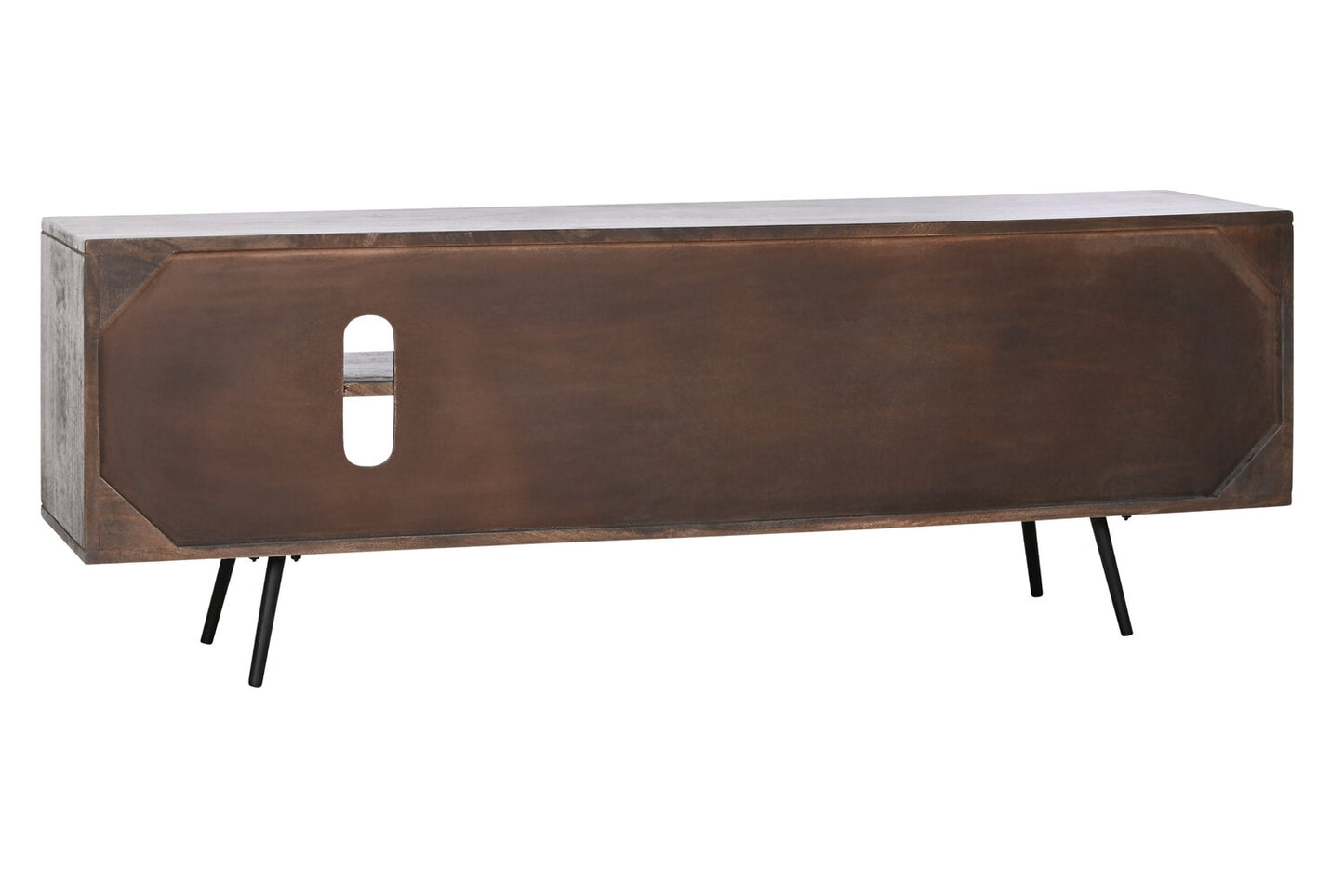MUEBLE TV MANGO 140X35X50 MARRON OSCURO