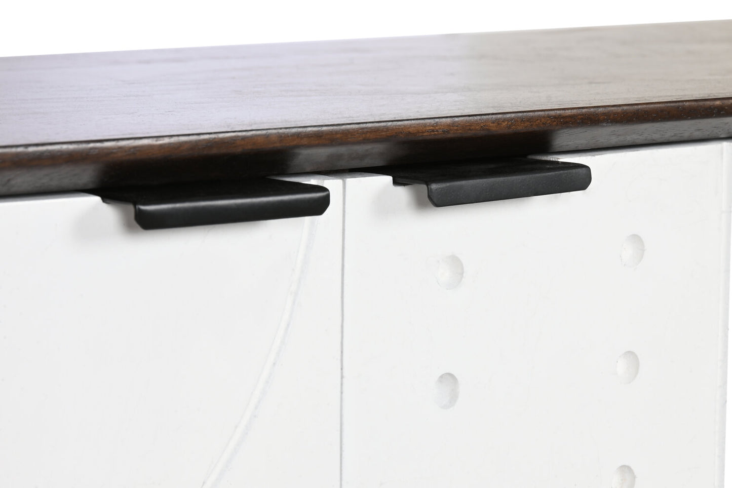 MUEBLE TV MANGO 140X35X50 MARRON OSCURO