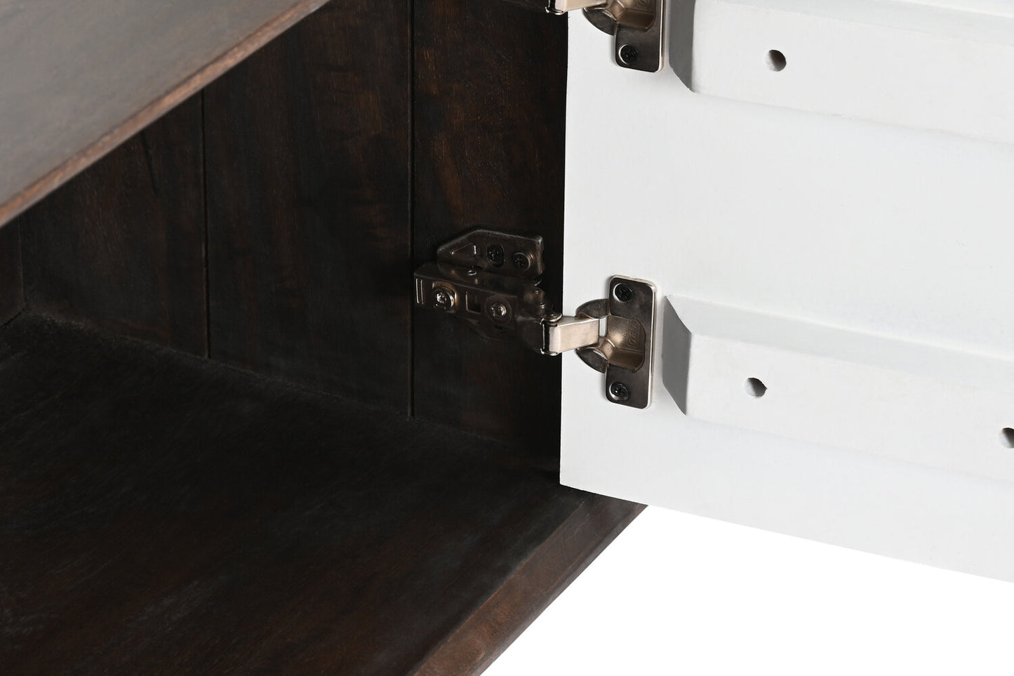 MUEBLE TV MANGO 140X35X50 MARRON OSCURO