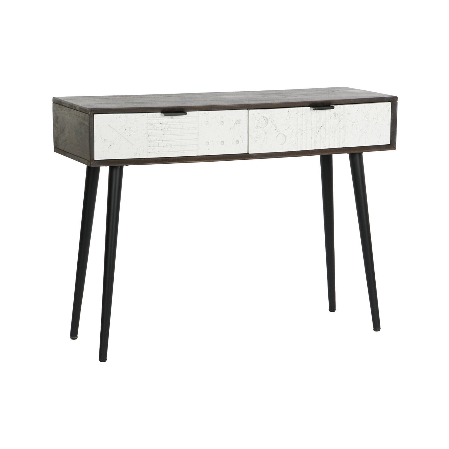 CONSOLA MANGO METAL 105X35X77 BLANCO