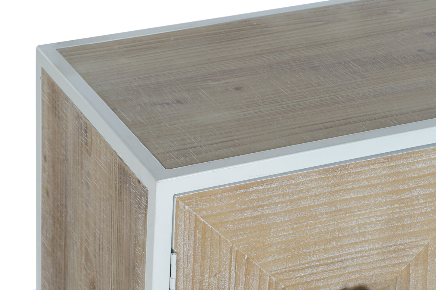 CONSOLA ABETO METAL 120X35X90 BLANCO