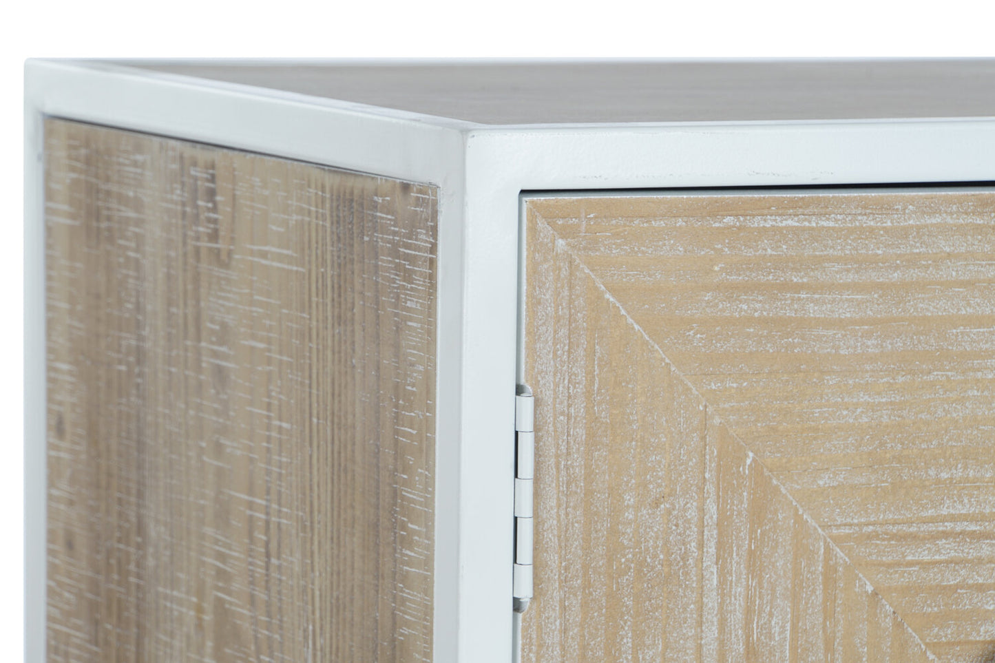 CONSOLA ABETO METAL 120X35X90 BLANCO