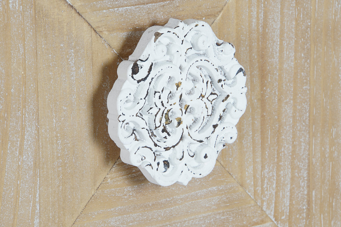 CONSOLA ABETO METAL 120X35X90 BLANCO