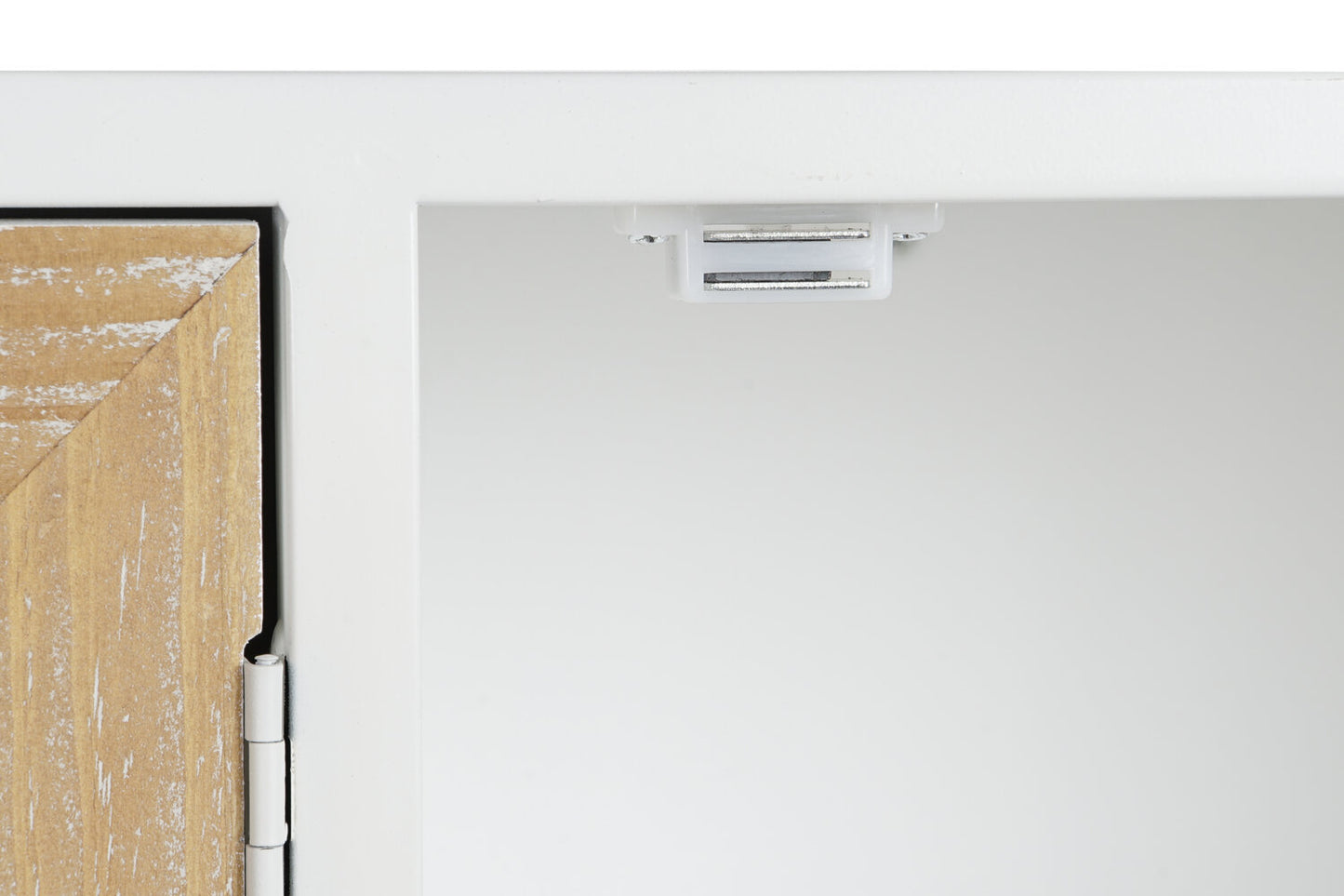 CONSOLA ABETO METAL 120X35X90 BLANCO