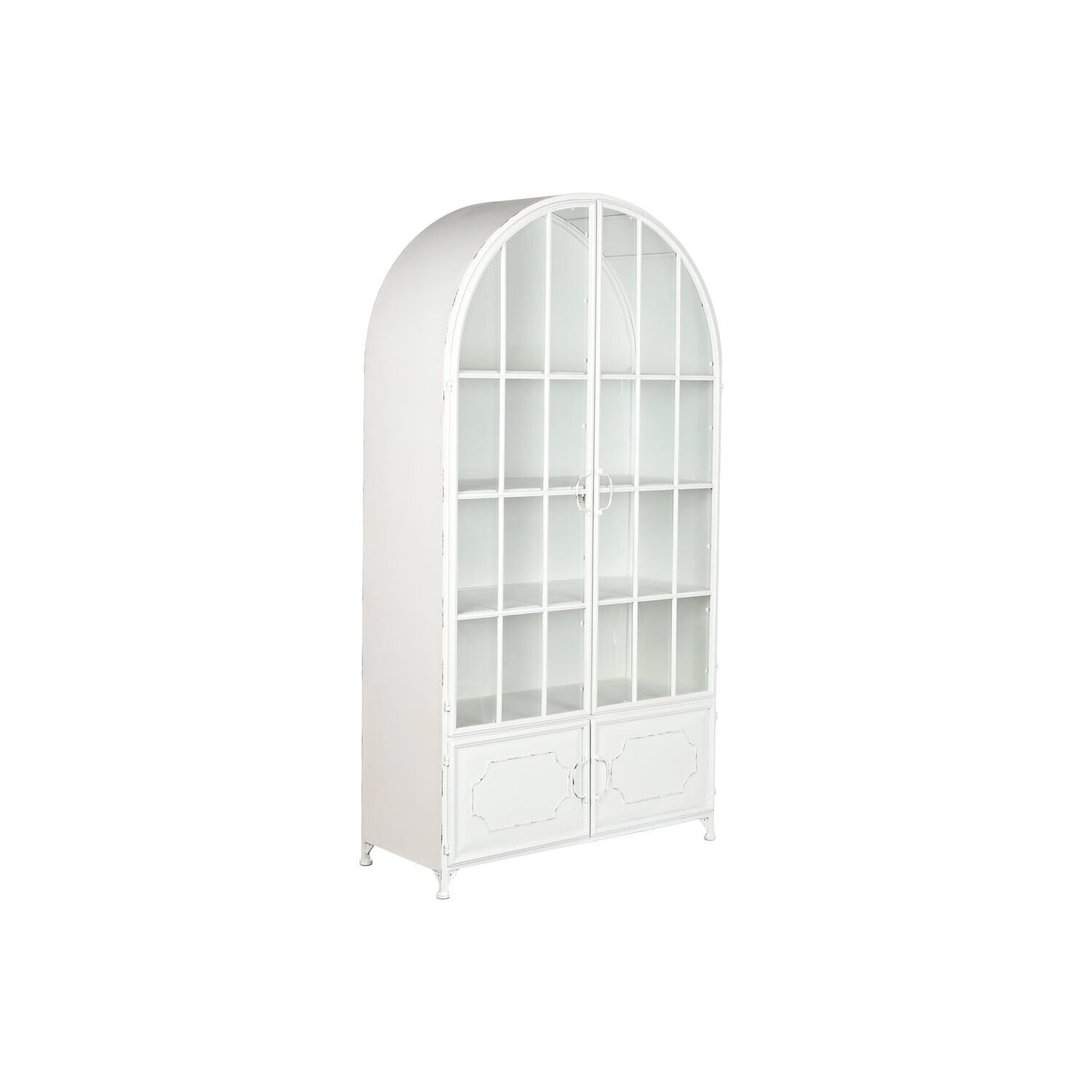 VITRINA METAL CRISTAL 91X36:5X172 44:50 BLANCO