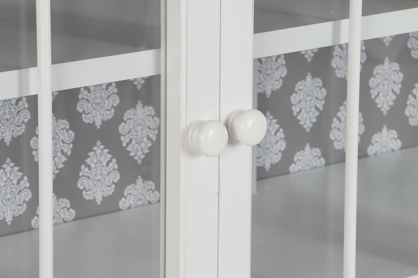 BUFFET ABETO CRISTAL 142:5X40:5X101:5 BLANCO