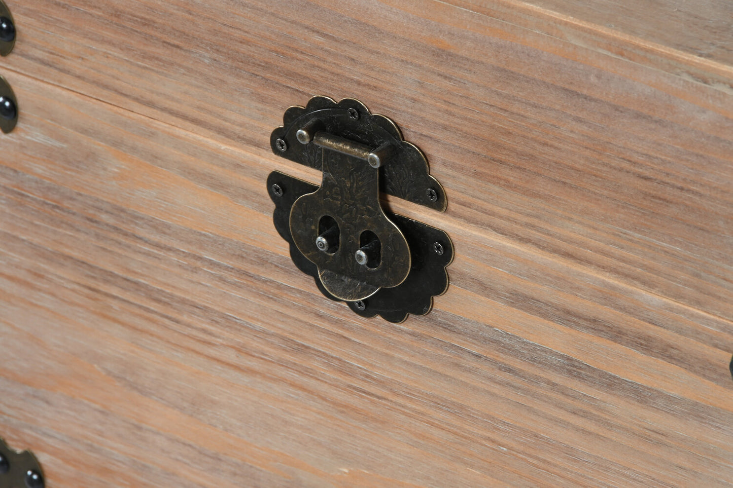 BAUL SET 2 ABETO METAL 48X48X61 RUSTICO NATURAL