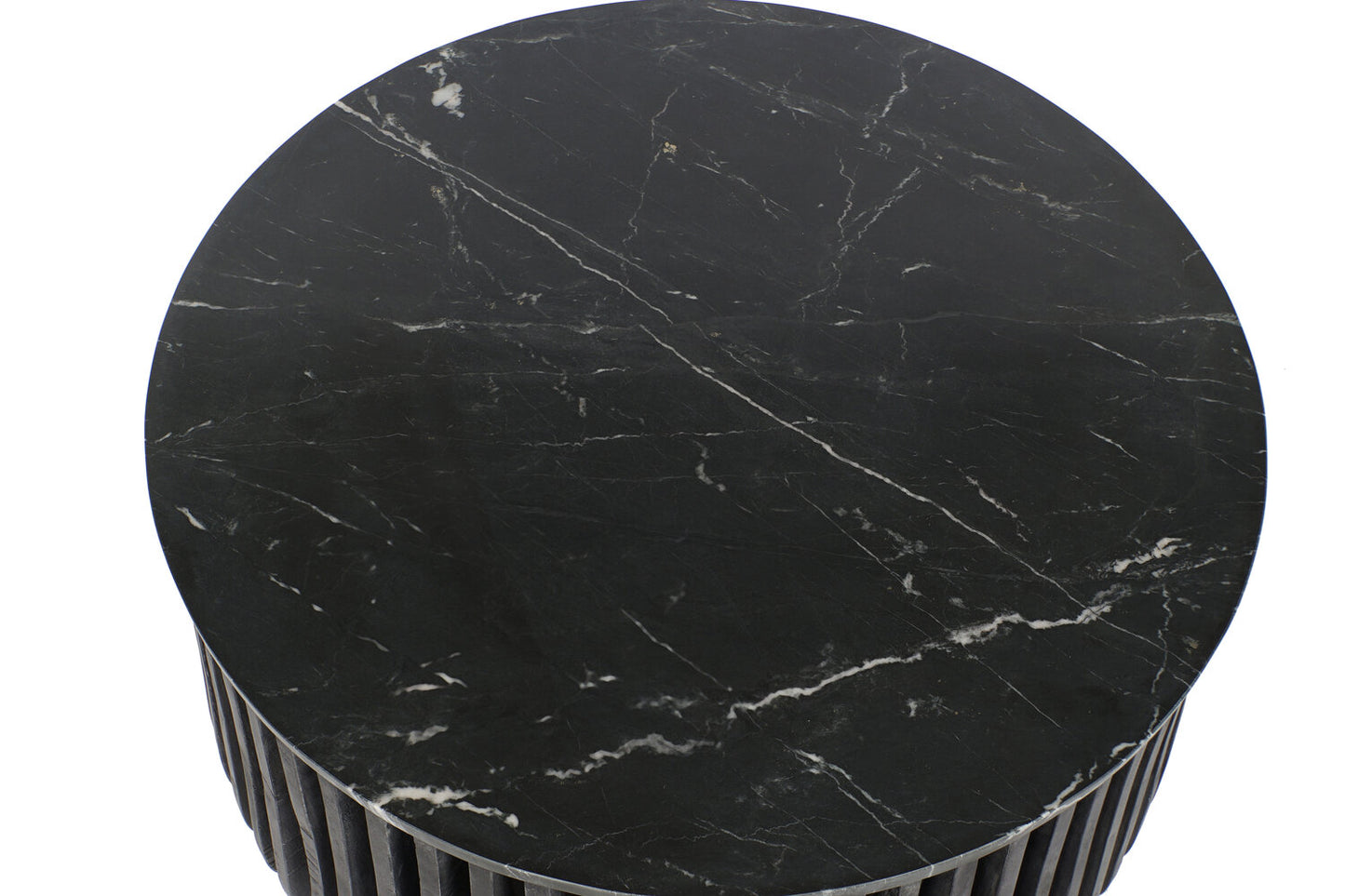 MESITA AUXILIAR MANGO MARMOL 90X90X45 40:80 NEGRO