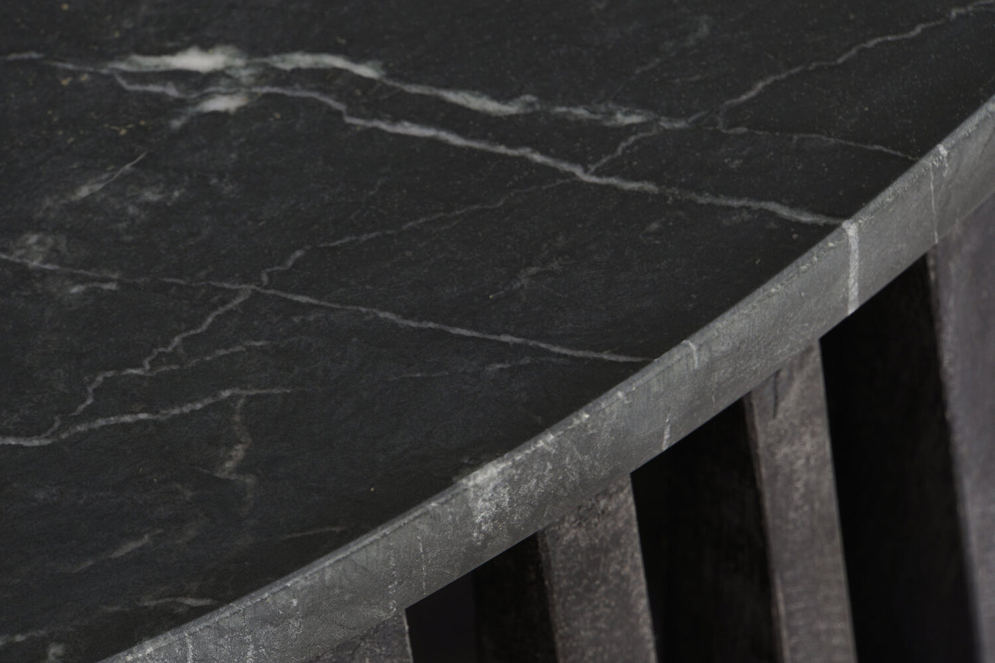 MESITA AUXILIAR MANGO MARMOL 90X90X45 40:80 NEGRO