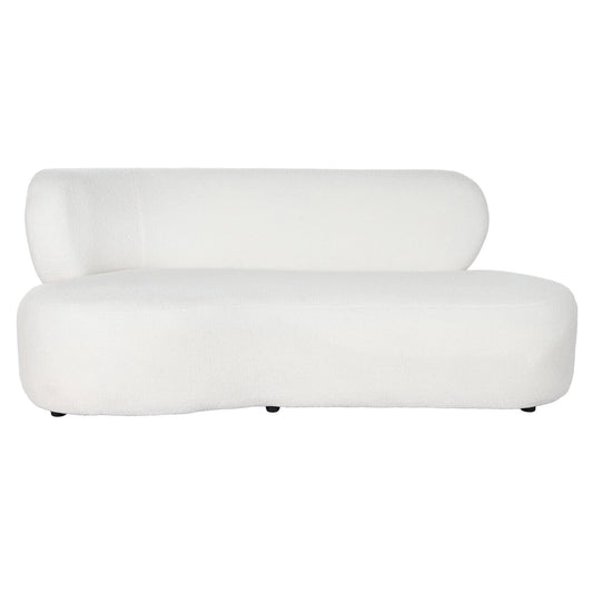 SOFA POLIESTER 193X92X79 BORREGUITO BLANCO