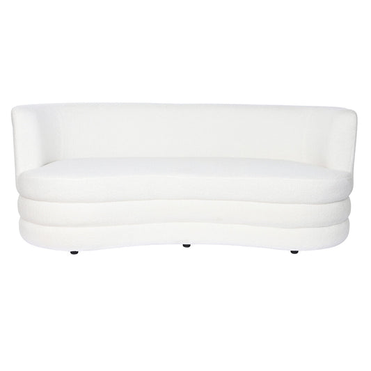 SOFA POLIESTER 193X92X79 BORREGUITO BLANCO