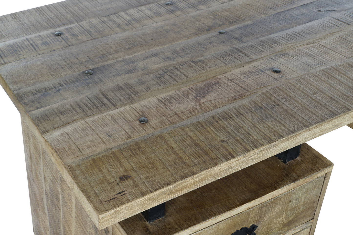 ESCRITORIO MANGO METAL 160X80X75 64:28 NATURAL