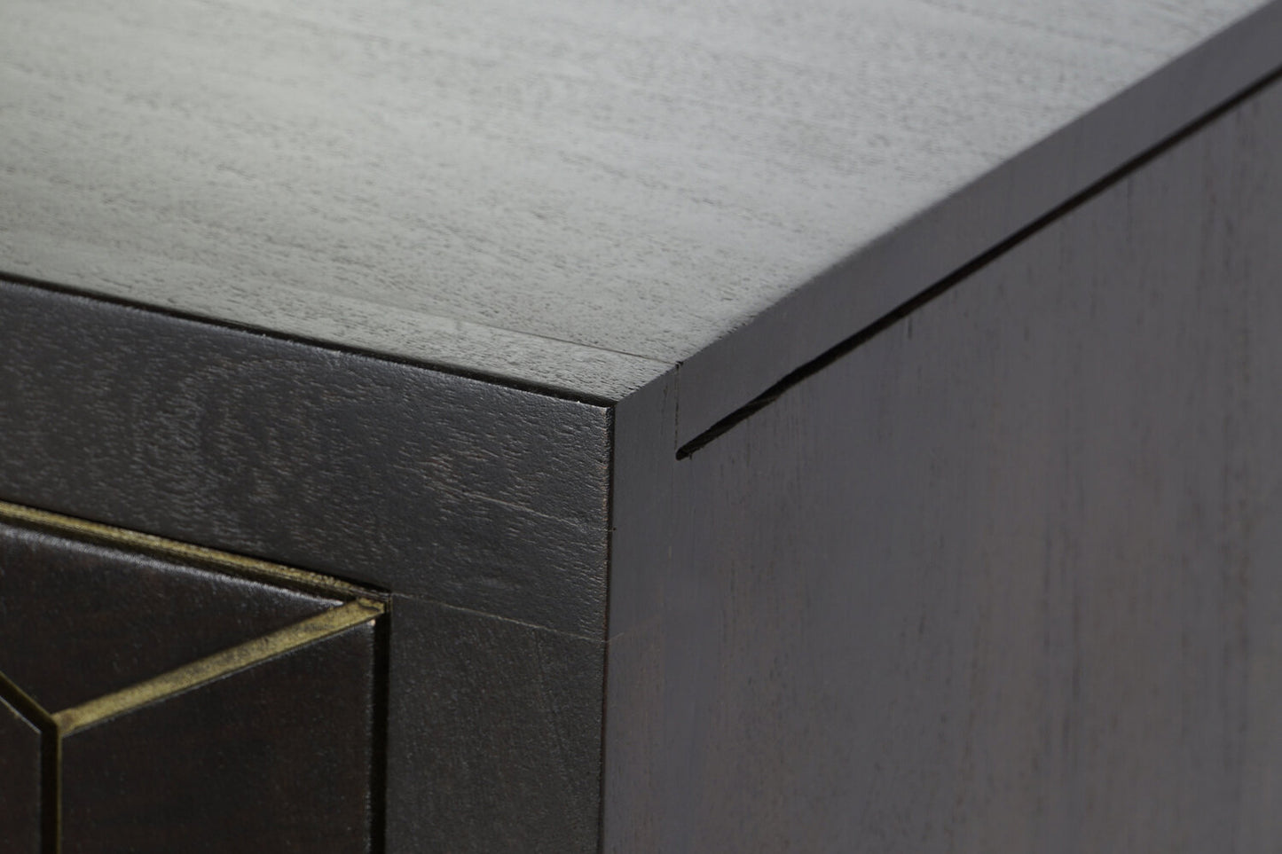 BUFFET ACACIA METAL 160X40X90 73:09 MARRON OSCURO