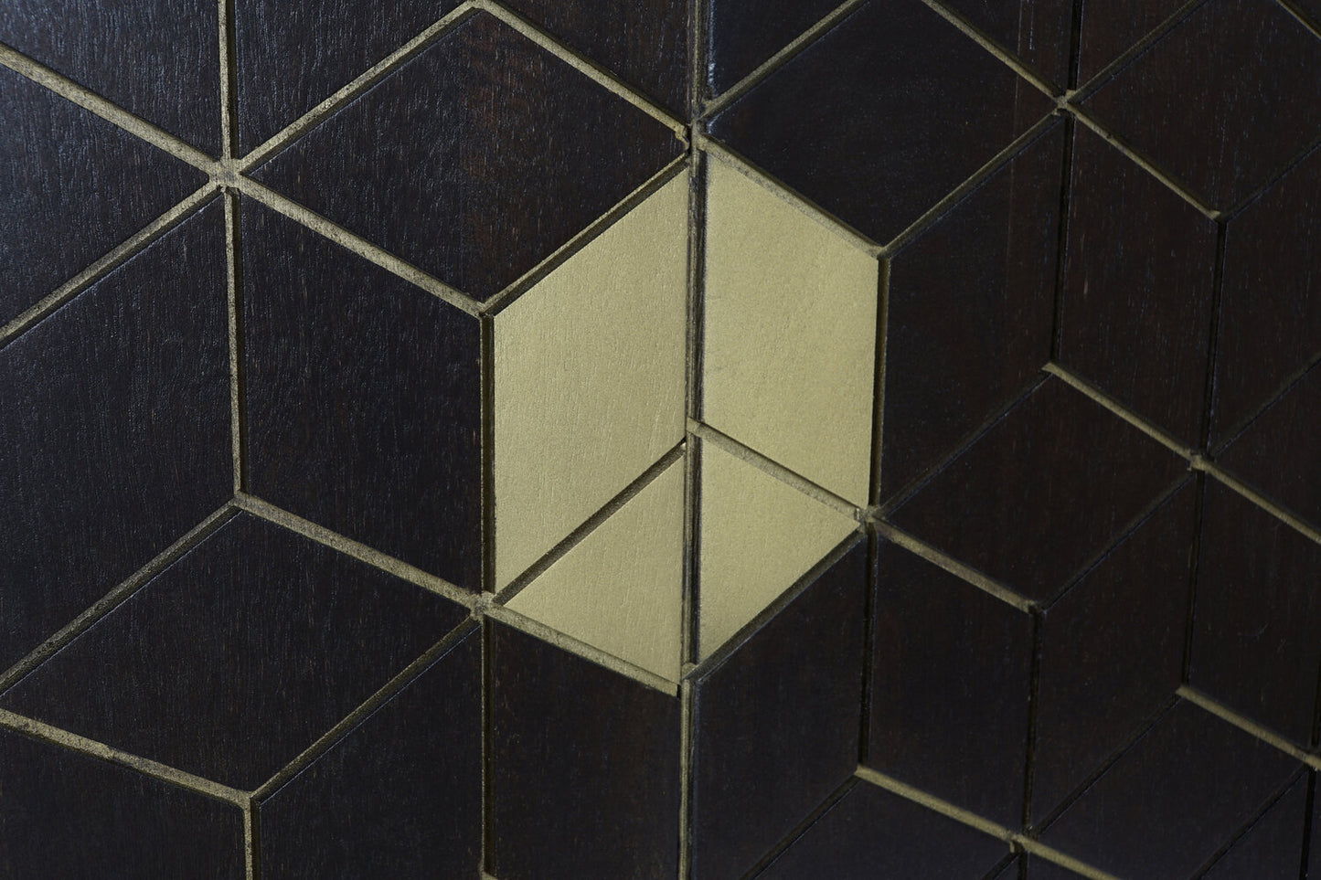 BUFFET ACACIA METAL 160X40X90 73:09 MARRON OSCURO