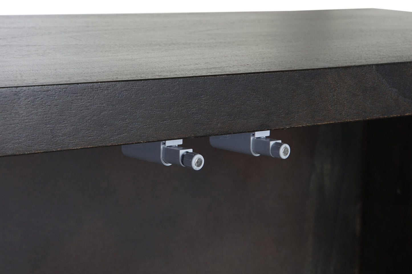 BUFFET ACACIA METAL 160X40X90 73:09 MARRON OSCURO