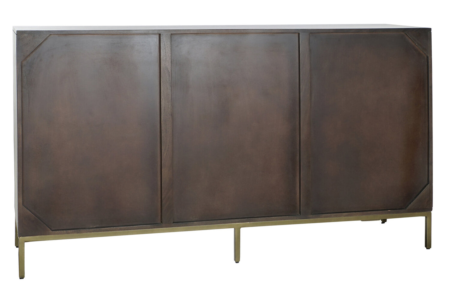 BUFFET ACACIA METAL 160X40X90 73:09 MARRON OSCURO
