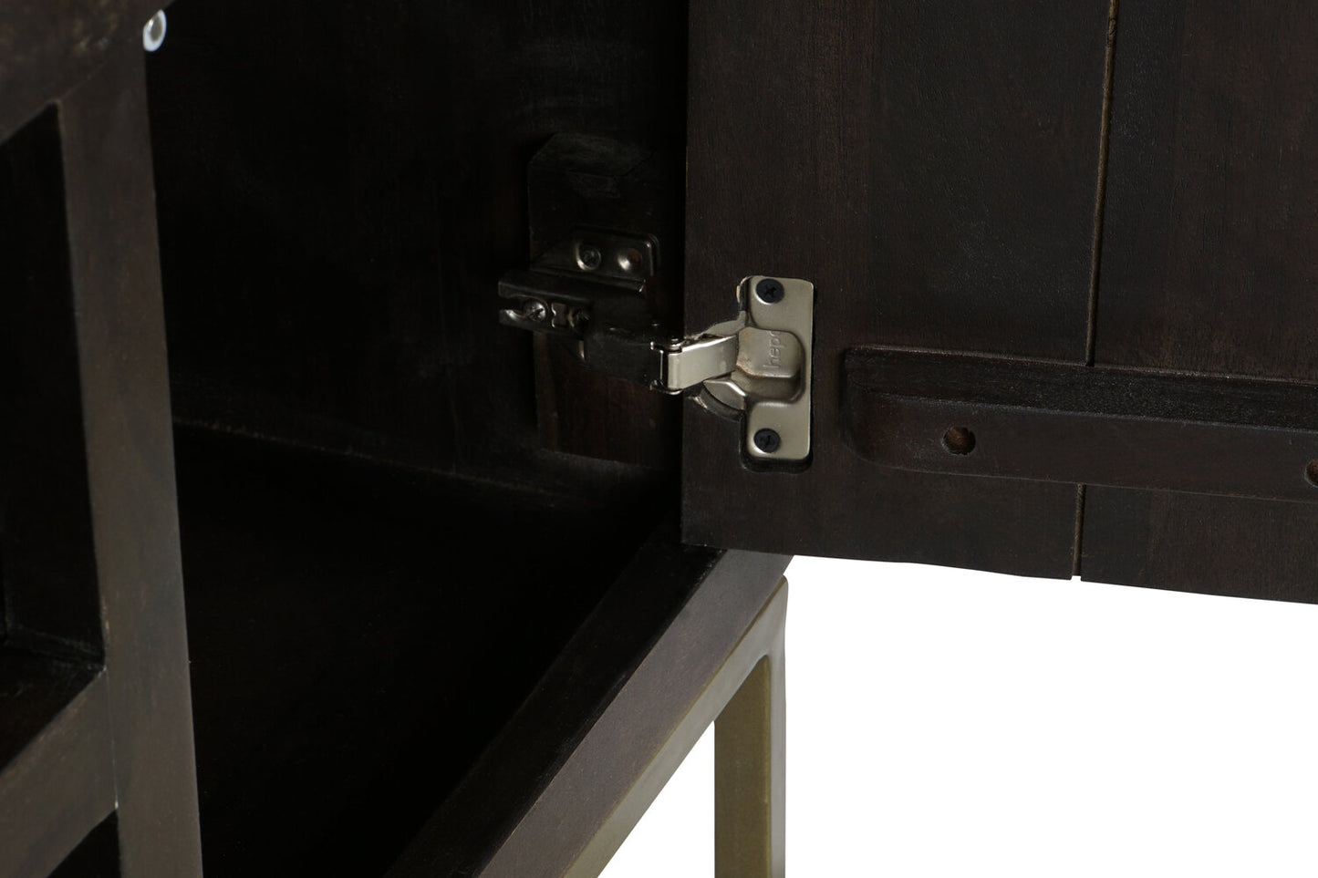 MUEBLE TV ACACIA METAL 140X40X55 MARRON