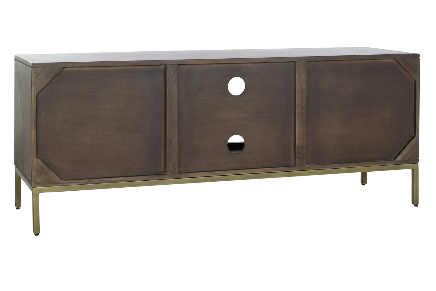 MUEBLE TV ACACIA METAL 140X40X55 MARRON