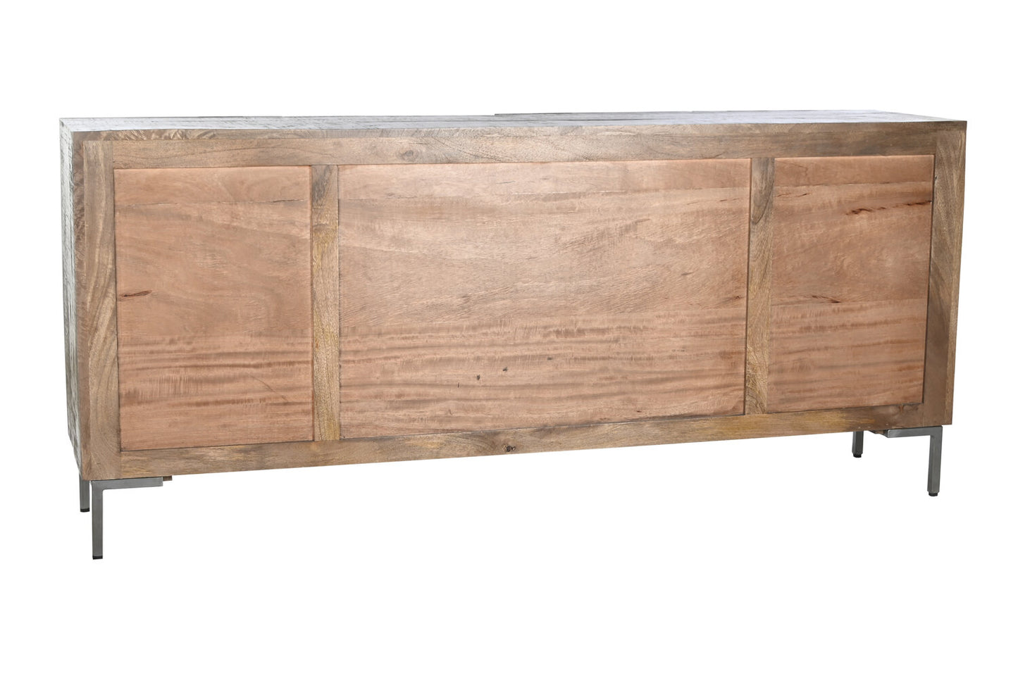 BUFFET MANGO METAL 180X40X80 CIRCULO MARRON OSCURO