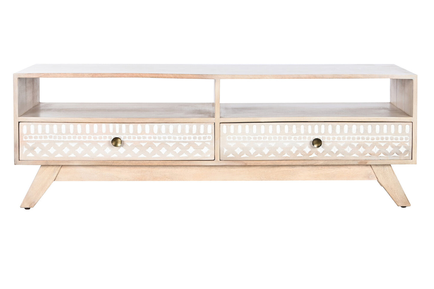 MUEBLE TV MANGO 130X40X45 CENEFA BLANCO