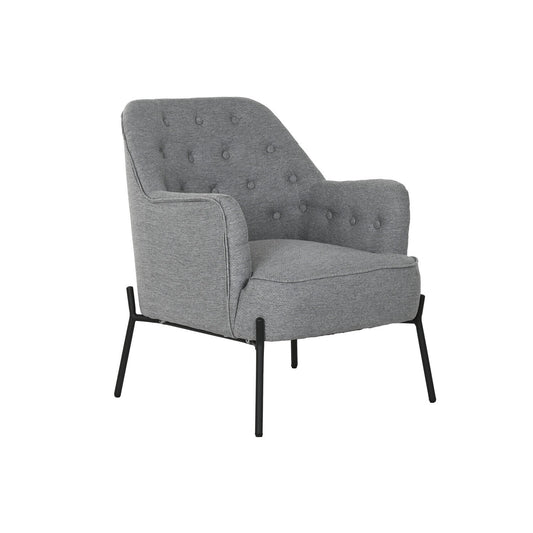 SILLON POLIESTER METAL 65X73X79:5 GRIS