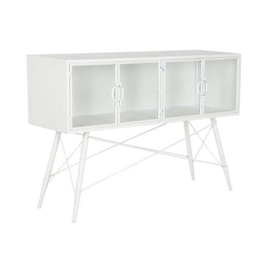 CONSOLA METAL CRISTAL 120X35X80 17:1 KG BLANCO