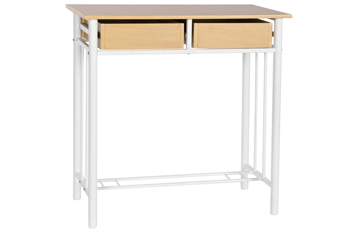 MESA SET 3 METAL MDF 80X50X84 32X32X45 NATURAL