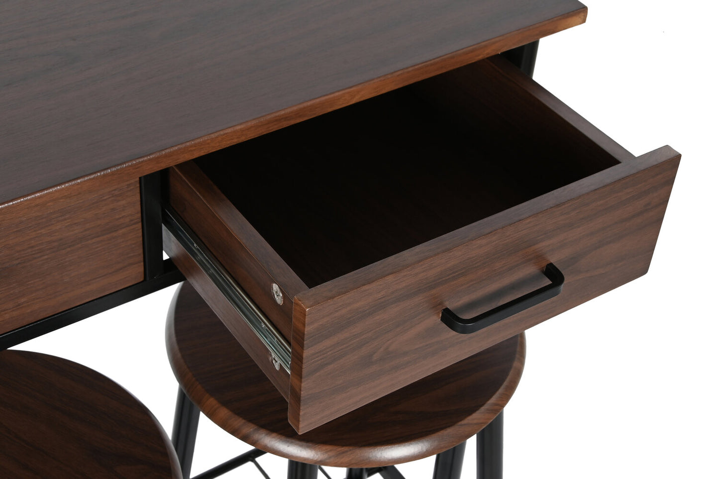 MESA SET 3 METAL MDF 80X50X84 32X32X45 NEGRO