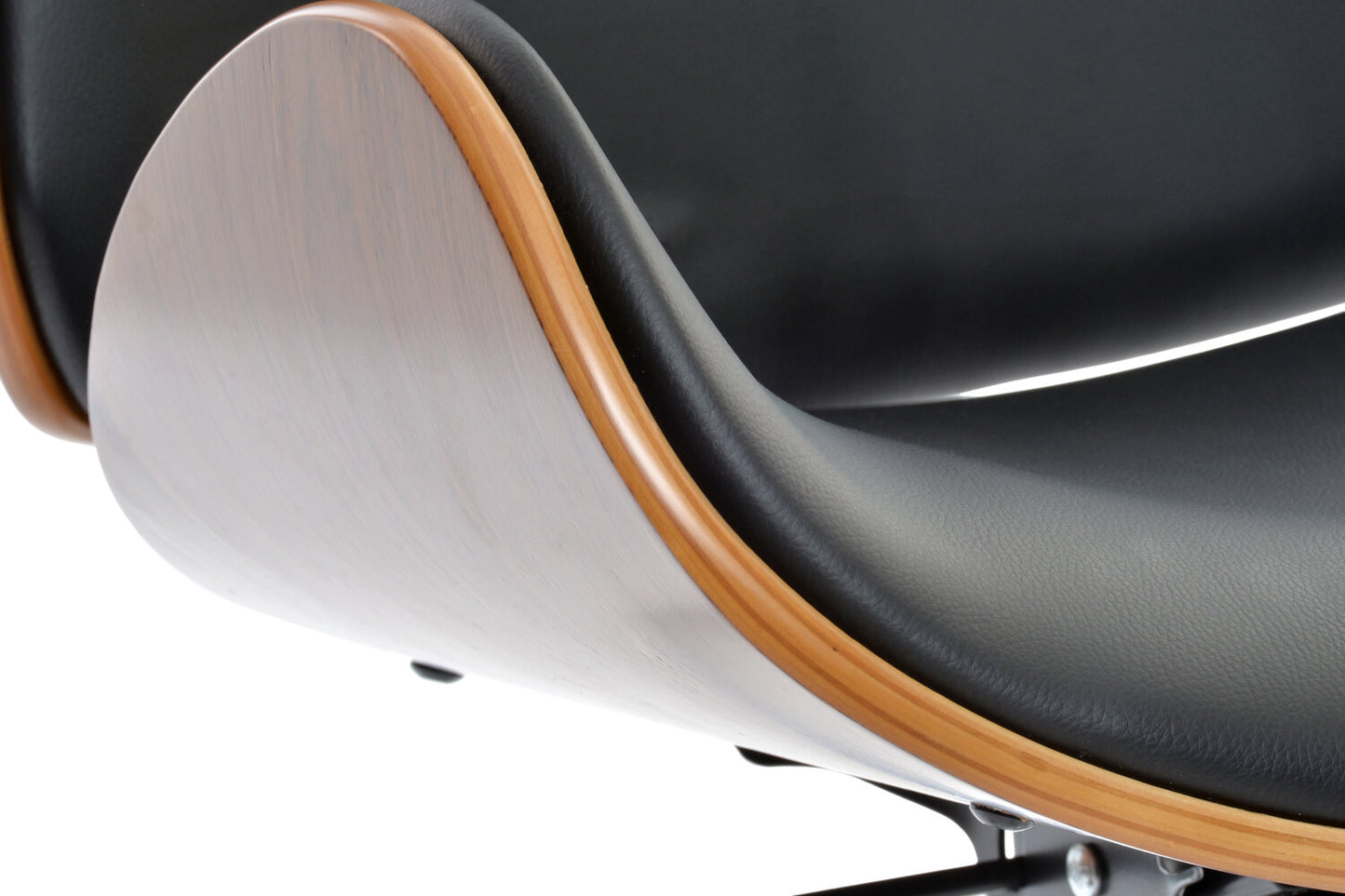 SILLA PU NOGAL 52X58:5X98 AJUSTABLE CROMADO NEGRO