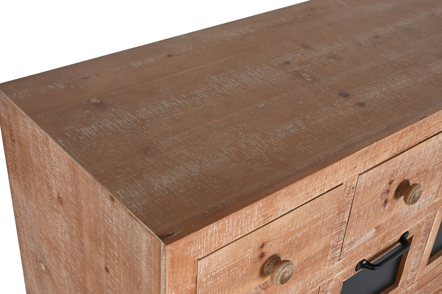 CAJONERA ABETO METAL 110X40X92:5 16CAJ: NATURAL