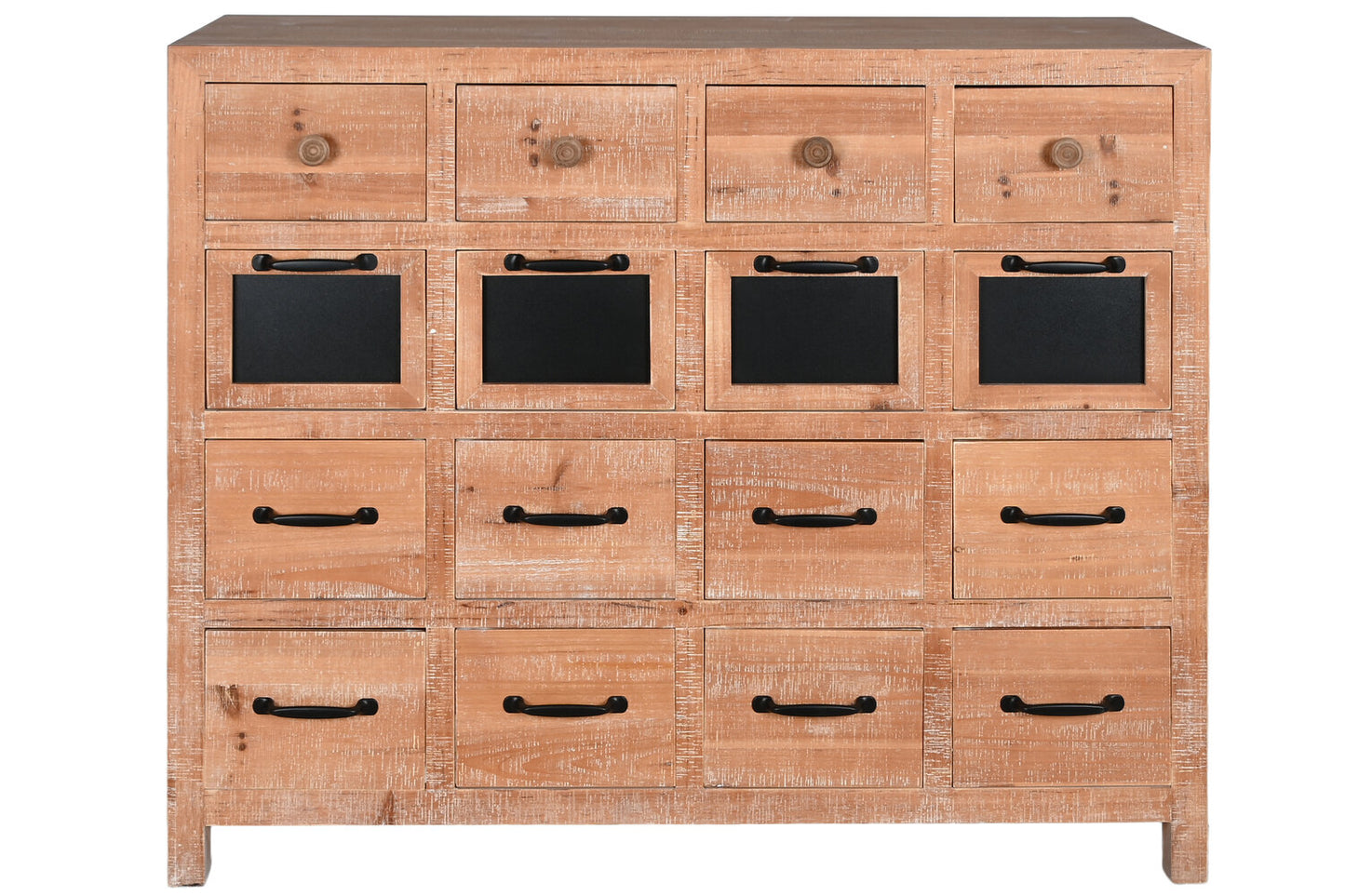 CAJONERA ABETO METAL 110X40X92:5 16CAJ: NATURAL