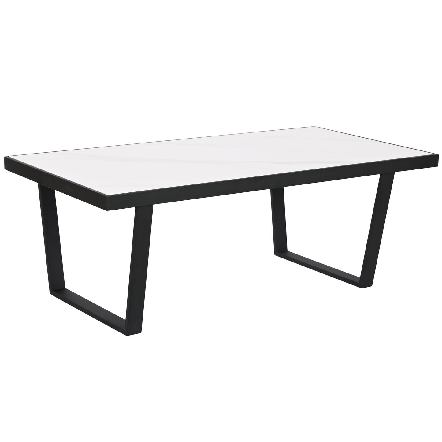 MESA CENTRO METAL CERAMICA 120X60X43 23:35 NEGRO