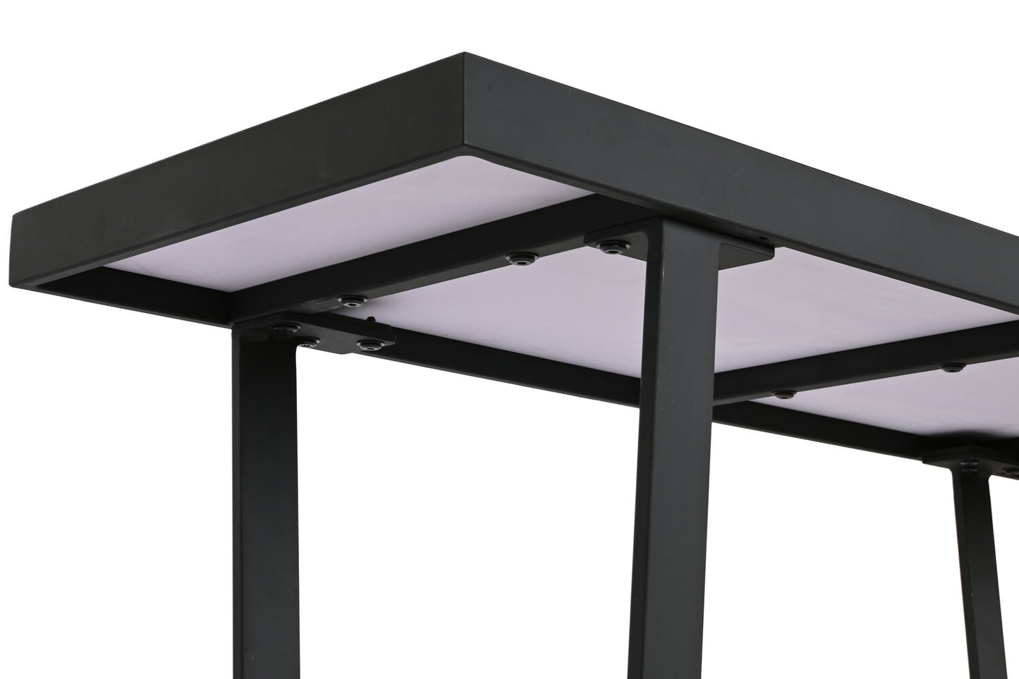 CONSOLA METAL CERAMICA 100X35X75 NEGRO