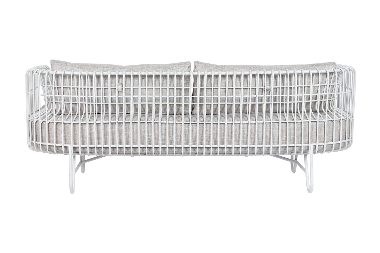 SOFA METAL POLIESTER 180X66X66 BLANCO