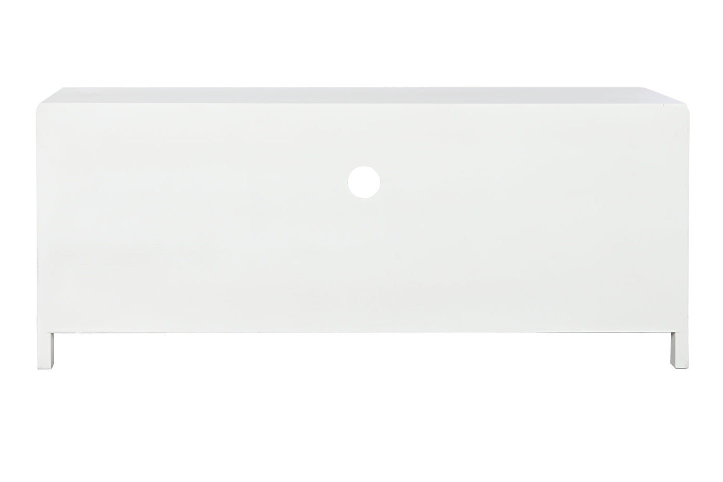 MUEBLE TV PAULOWNIA CRISTAL 120X40X50 BLANCO