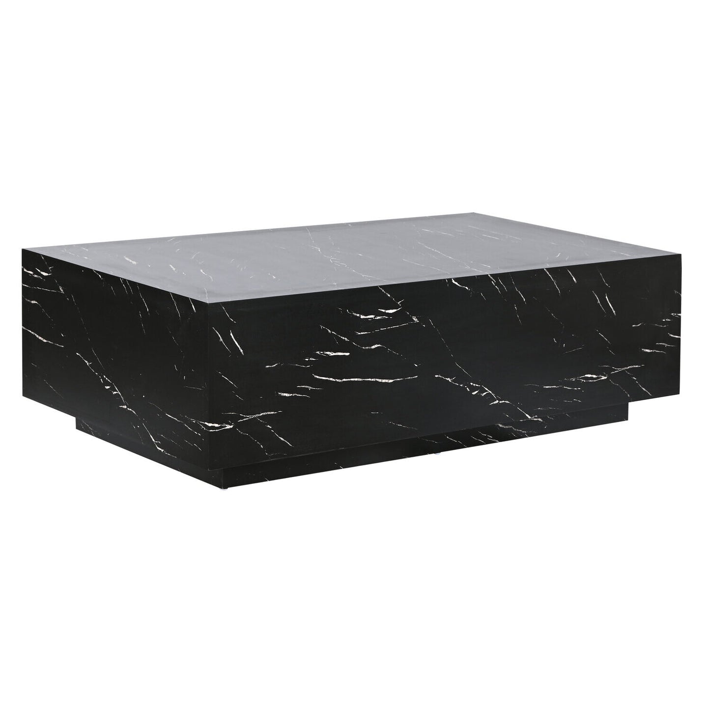 MESA CENTRO MDF 120X60X35 32:10 SIMIL MARMOL NEGRO