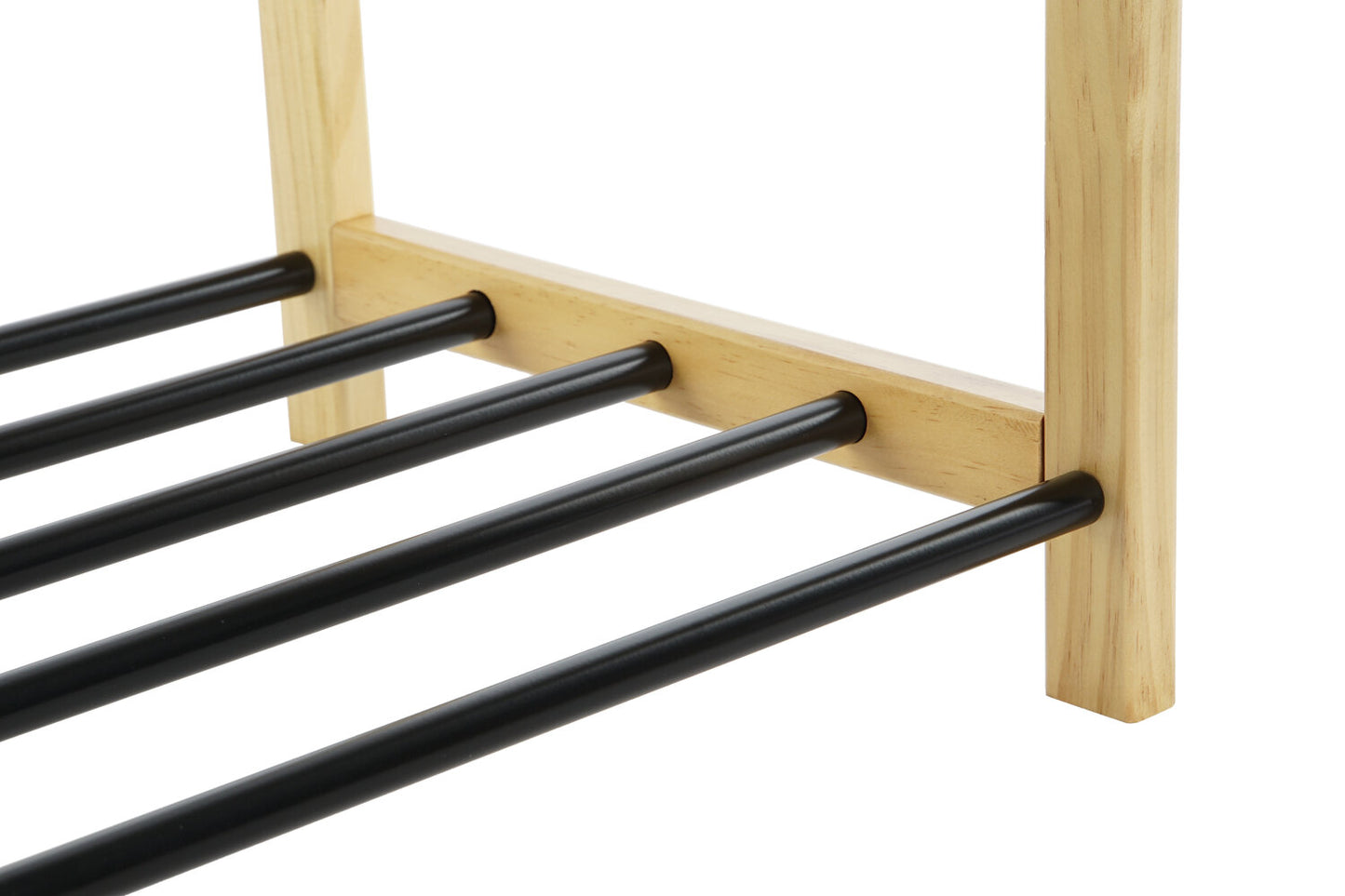 ZAPATERO PINO ACERO 80X31X32 NEGRO