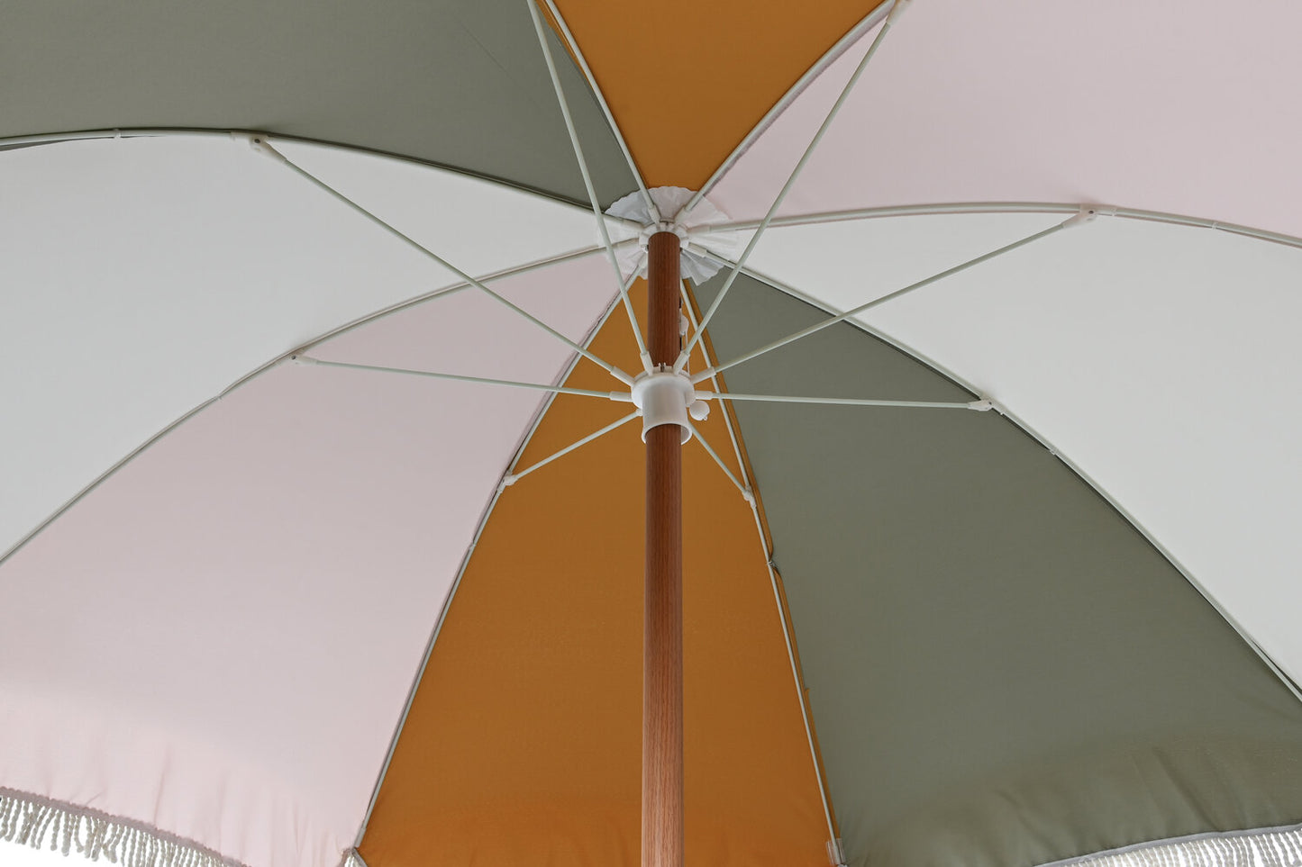 PARASOL ALUMINIO MADERA 198X198X266 MULTICOLOR