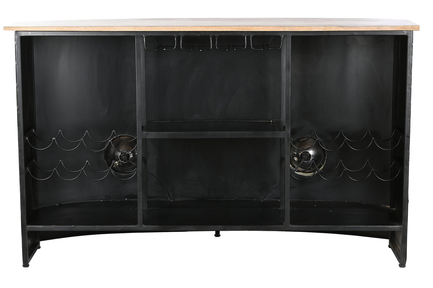 MUEBLE BAR HIERRO MANGO 157X52X90 FOCOS TURQUESA