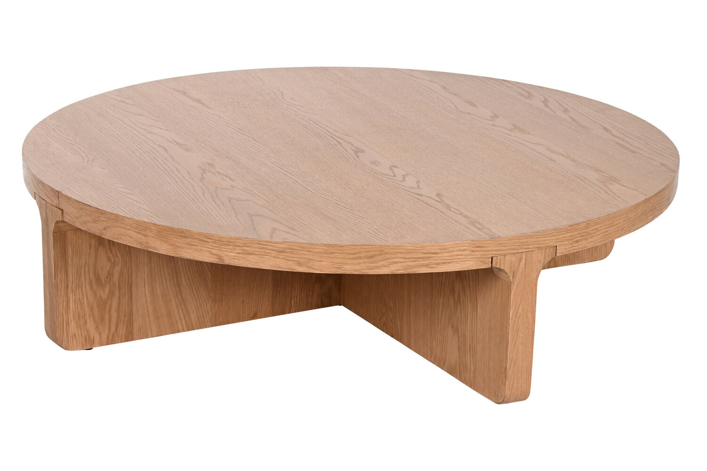 MESA CENTRO ROBLE MDF 121X121X31:5 34:70 VENEER