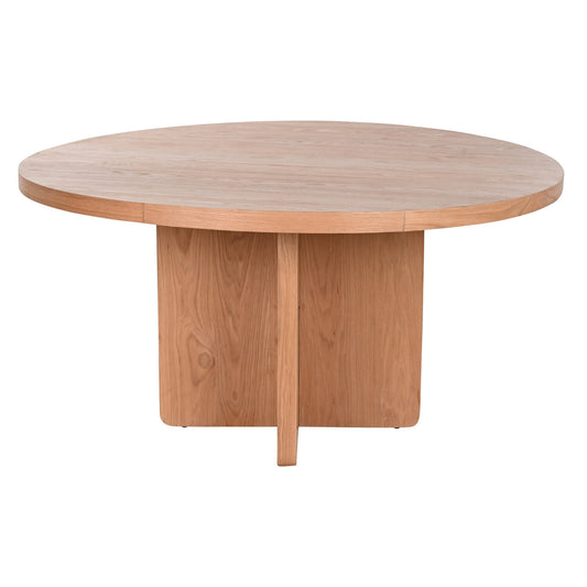 MESA REDONDA COMEDOR ROBLE MDF 152X152X76 VENEER