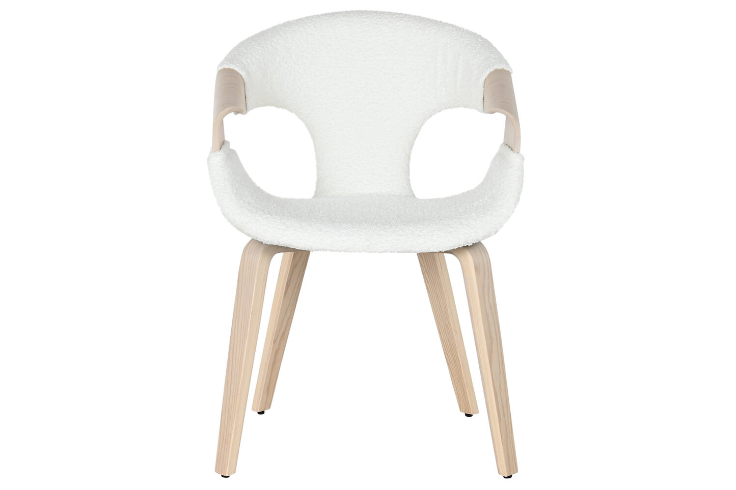 SILLA MADERA POLIESTER 52:5X67:5X82 BLANCO