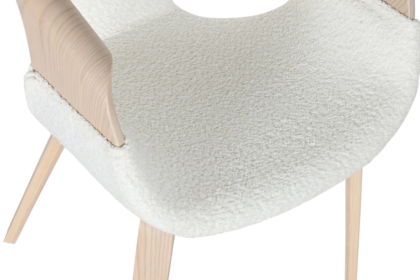 SILLA MADERA POLIESTER 52:5X67:5X82 BLANCO